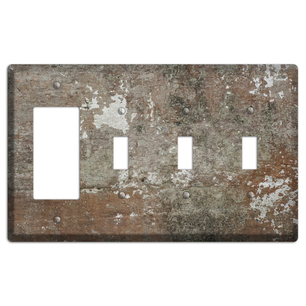 Old Concrete 11 Rocker / 3 Toggle Wallplate