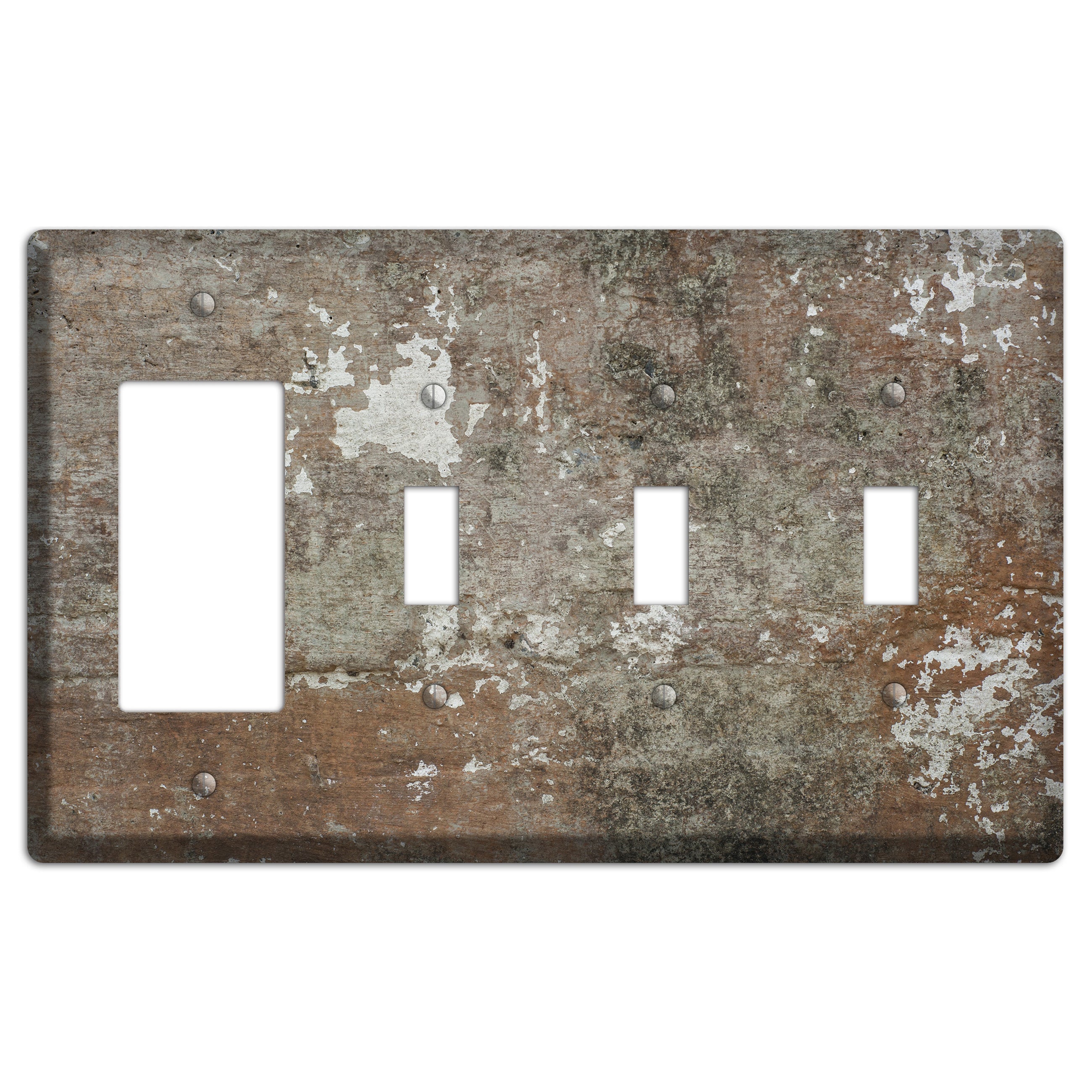 Old Concrete 11 Rocker / 3 Toggle Wallplate