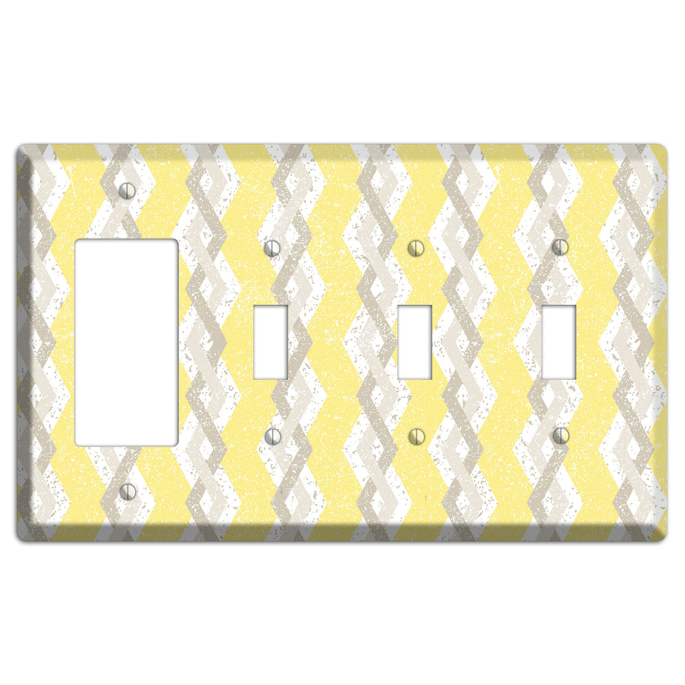 Lemon Fresh Rocker / 3 Toggle Wallplate
