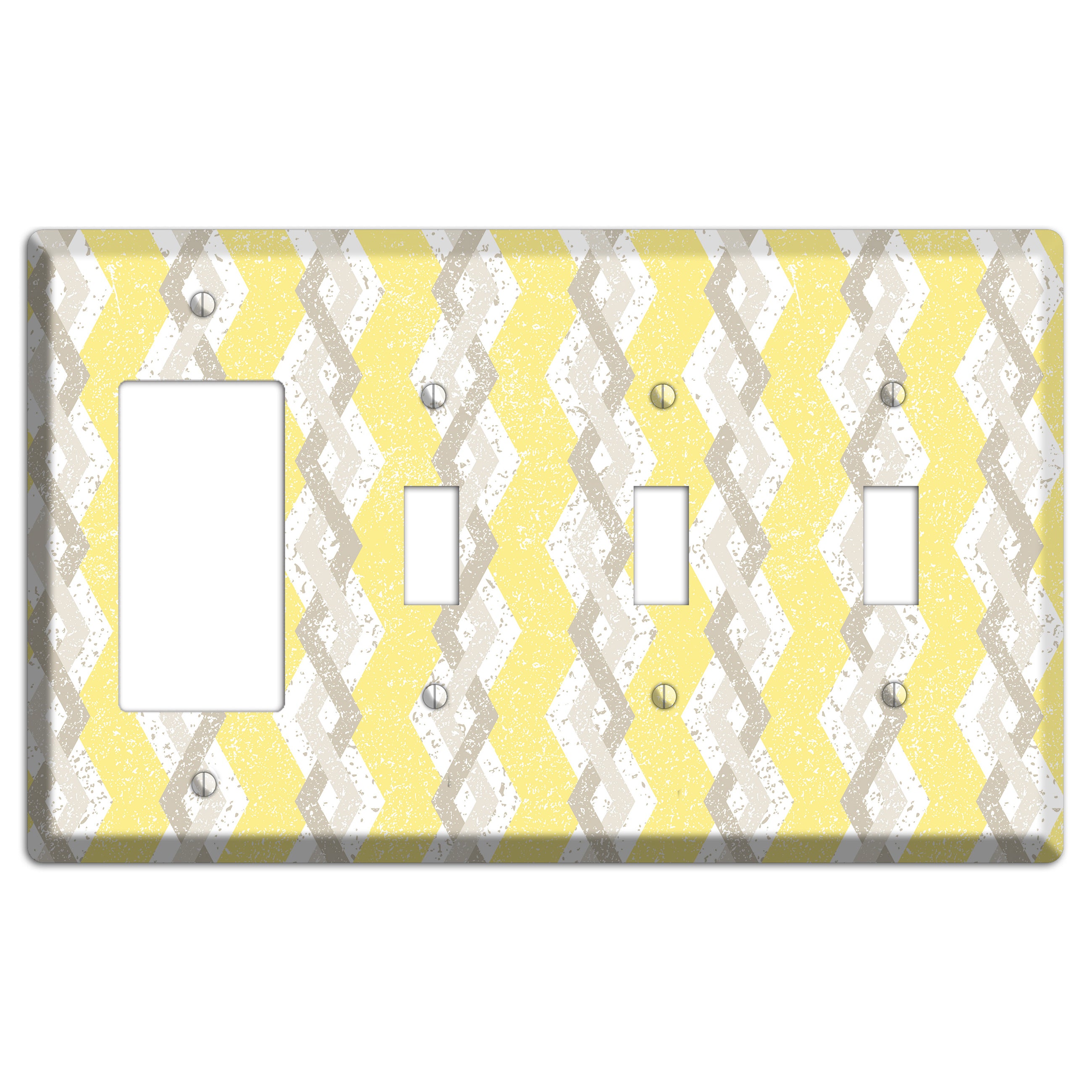 Lemon Fresh Rocker / 3 Toggle Wallplate