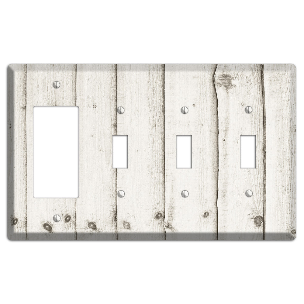 Swirl Antique Rocker / 3 Toggle Wallplate