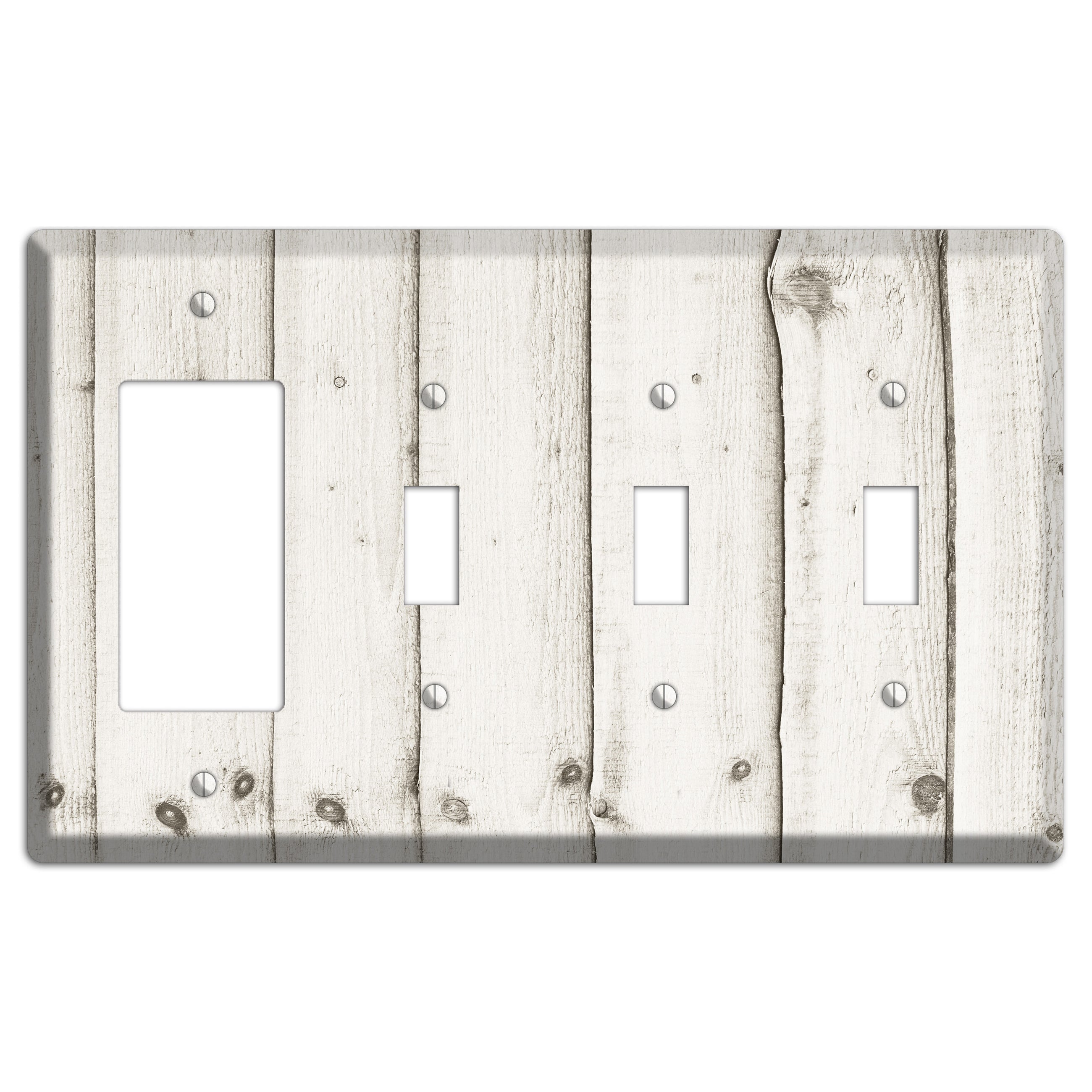 Swirl Antique Rocker / 3 Toggle Wallplate