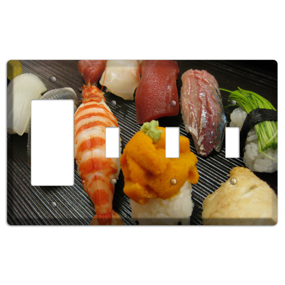 Sushi Rocker / 3 Toggle Wallplate