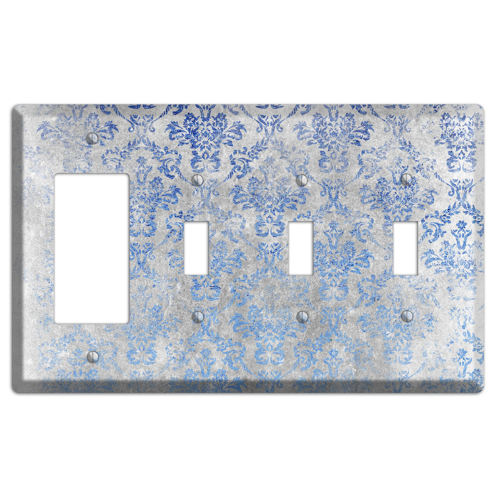 Loblolly Whimsical Damask Rocker / 3 Toggle Wallplate