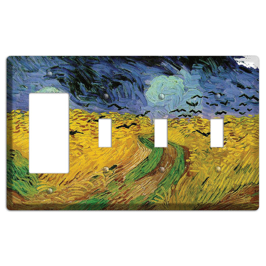 Vincent Van Gogh 6 Rocker / 3 Toggle Wallplate