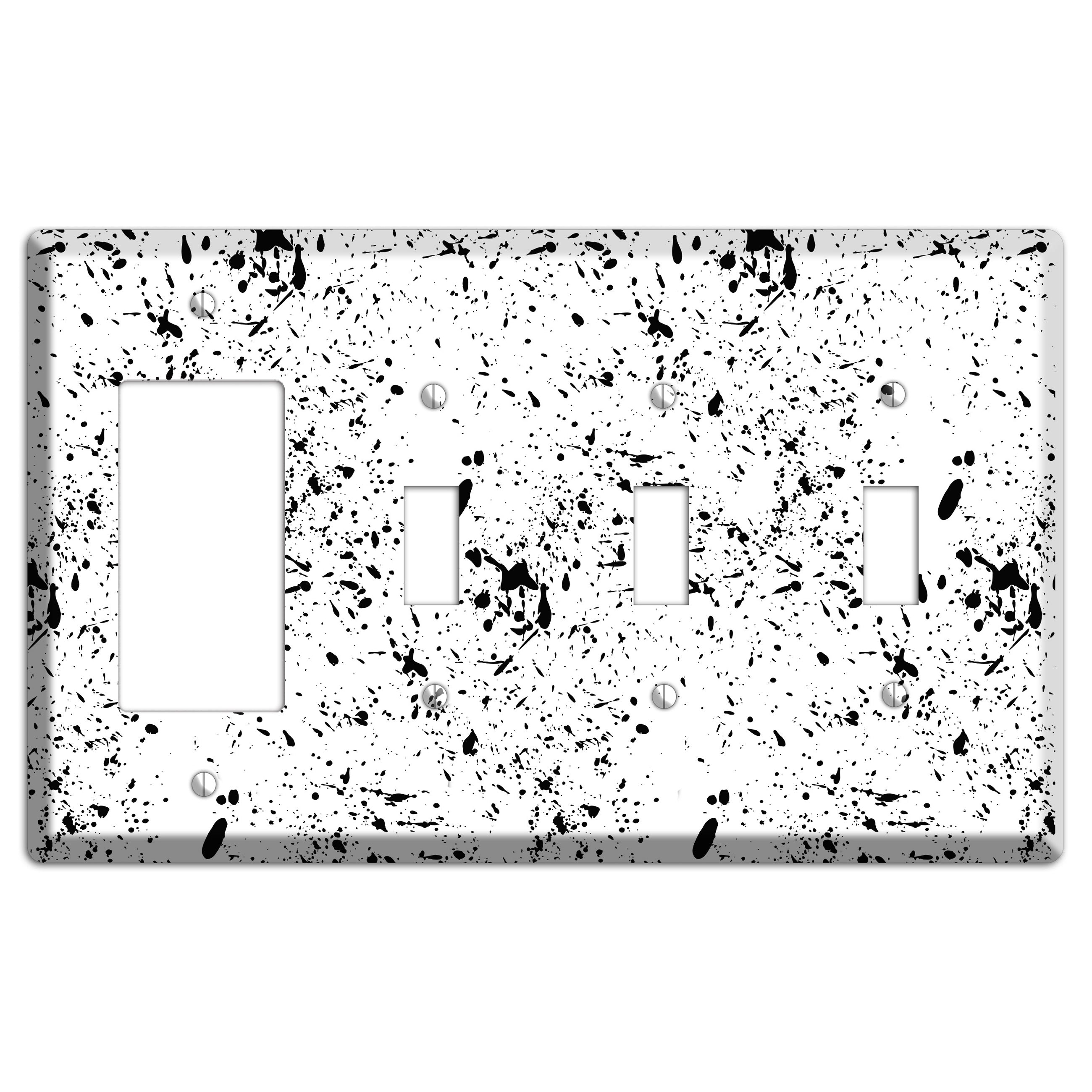 Ink Splash 7 Rocker / 3 Toggle Wallplate