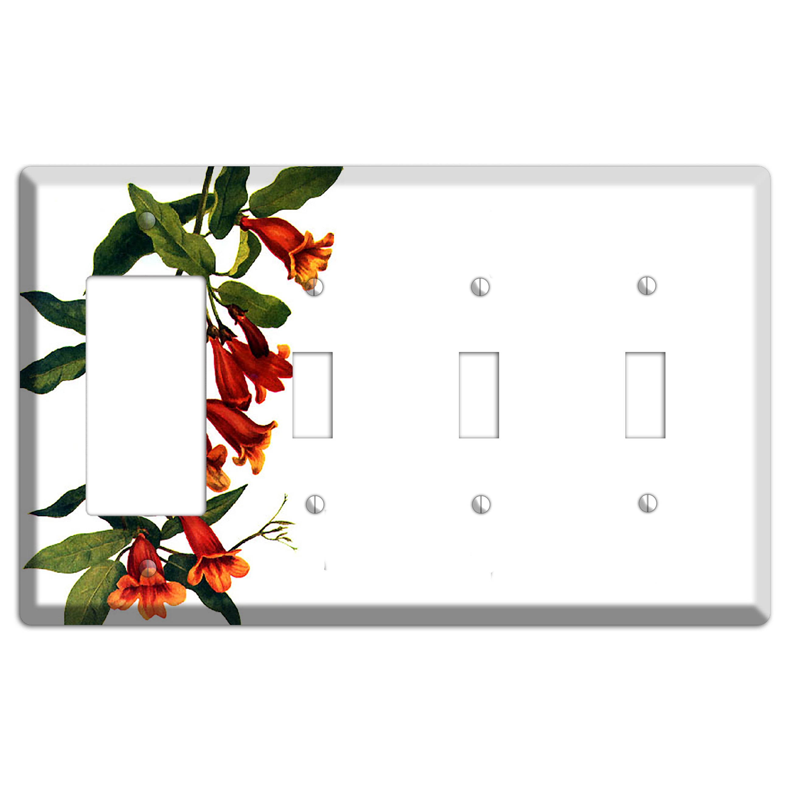 Bigonia Capreolata Rocker / 3 Toggle Wallplate