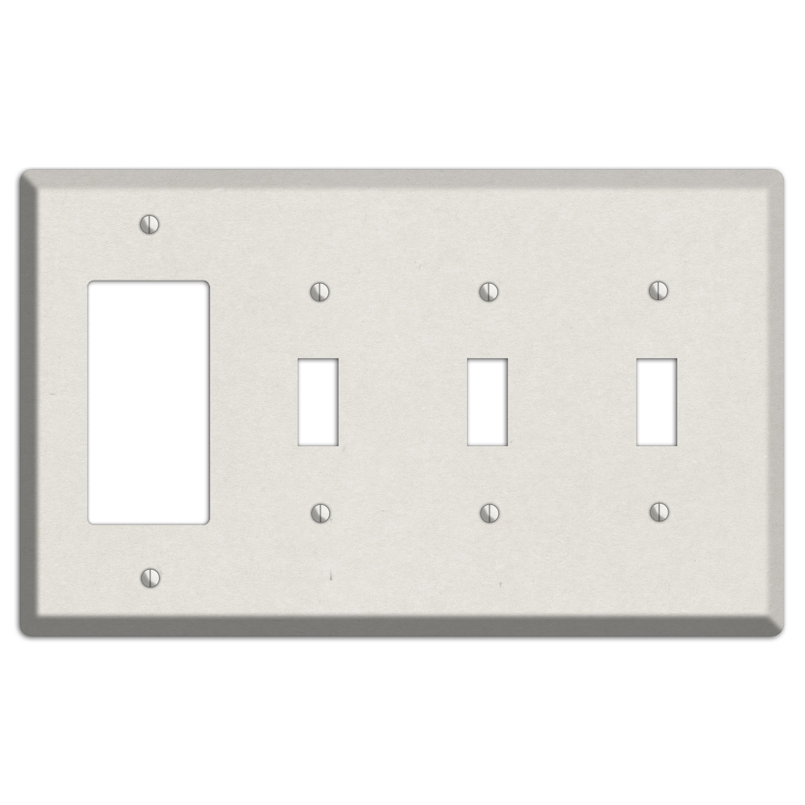 Wild Sand Kraft Rocker / 3 Toggle Wallplate