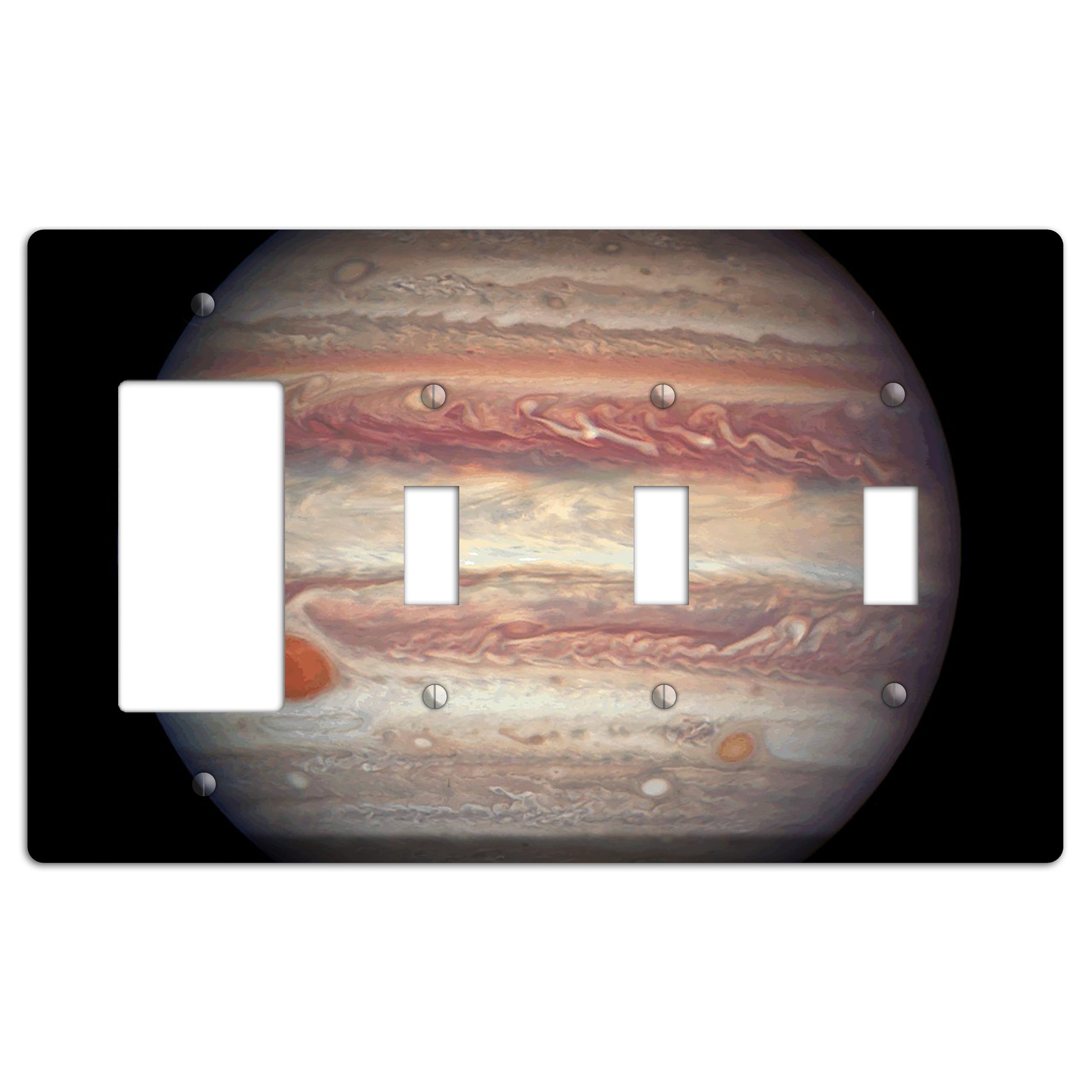 Jupiter's Rocker / 3 Toggle Wallplate