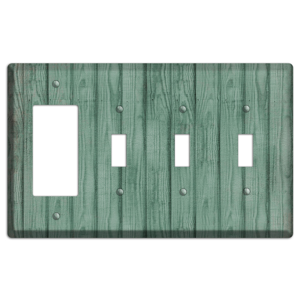 Laurel Weathered Wood Rocker / 3 Toggle Wallplate