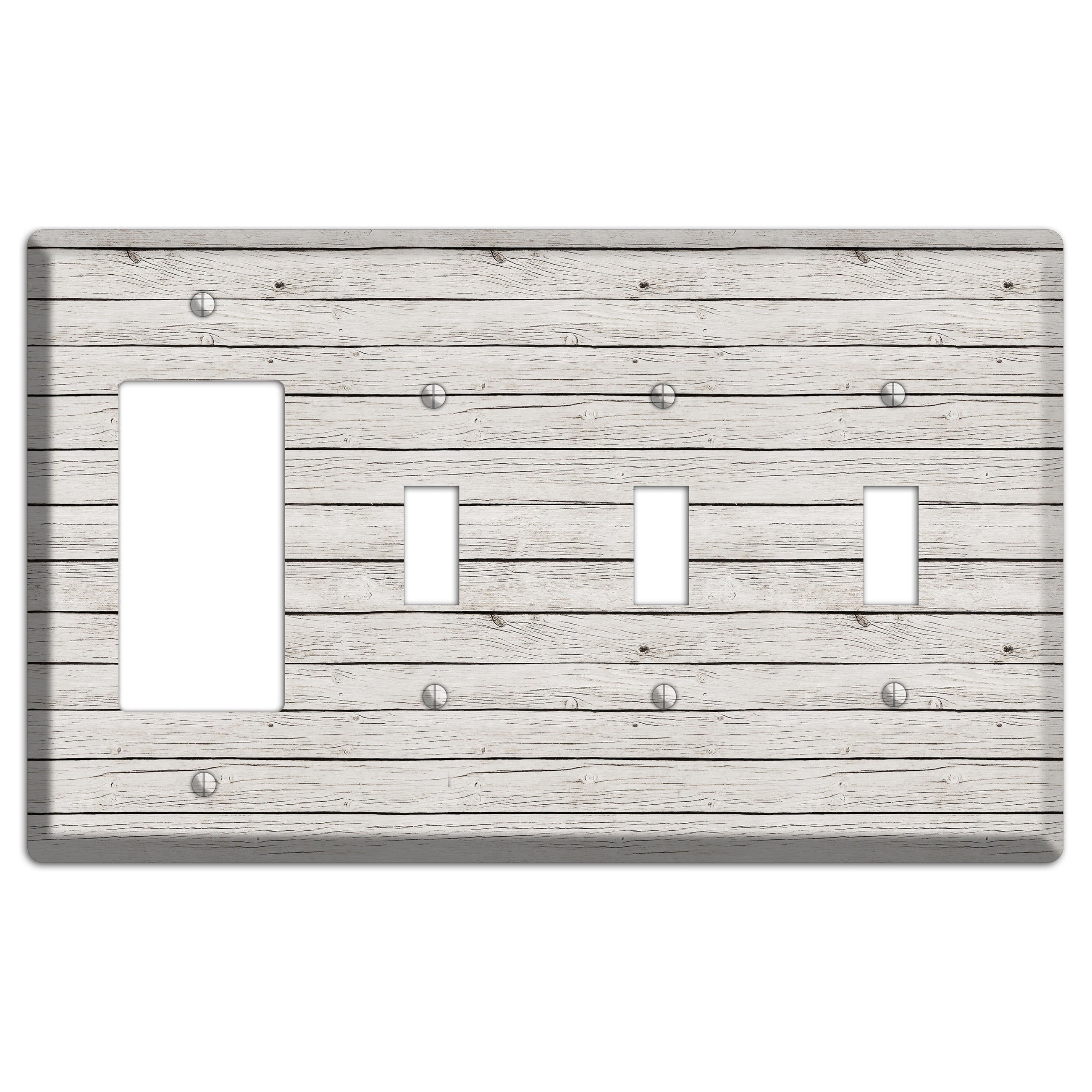 Cloudy Antique Rocker / 3 Toggle Wallplate
