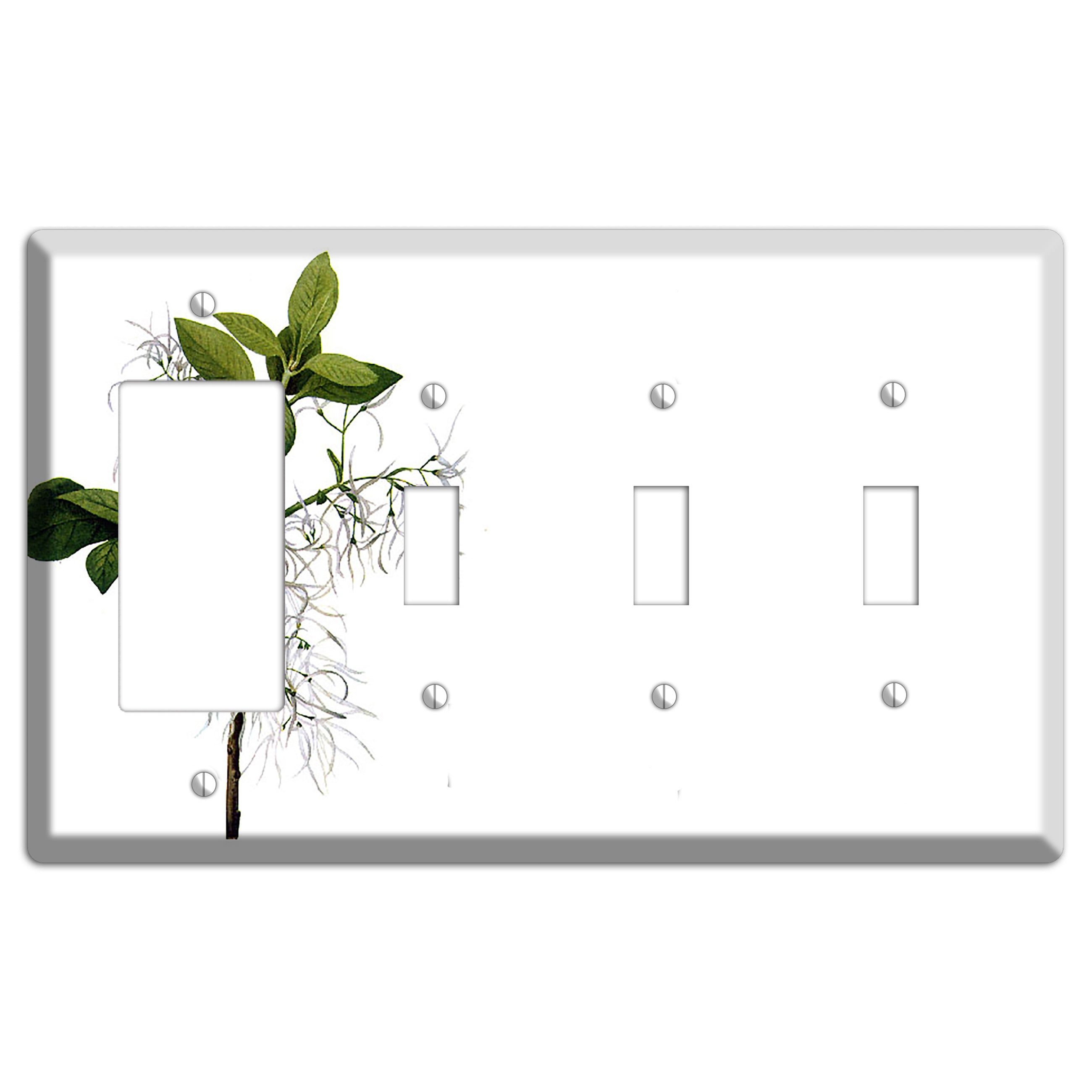 Chionathus Virginiana Rocker / 3 Toggle Wallplate