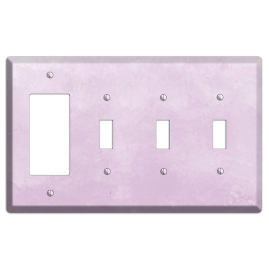 Lilac Ombre Rocker / 3 Toggle Wallplate
