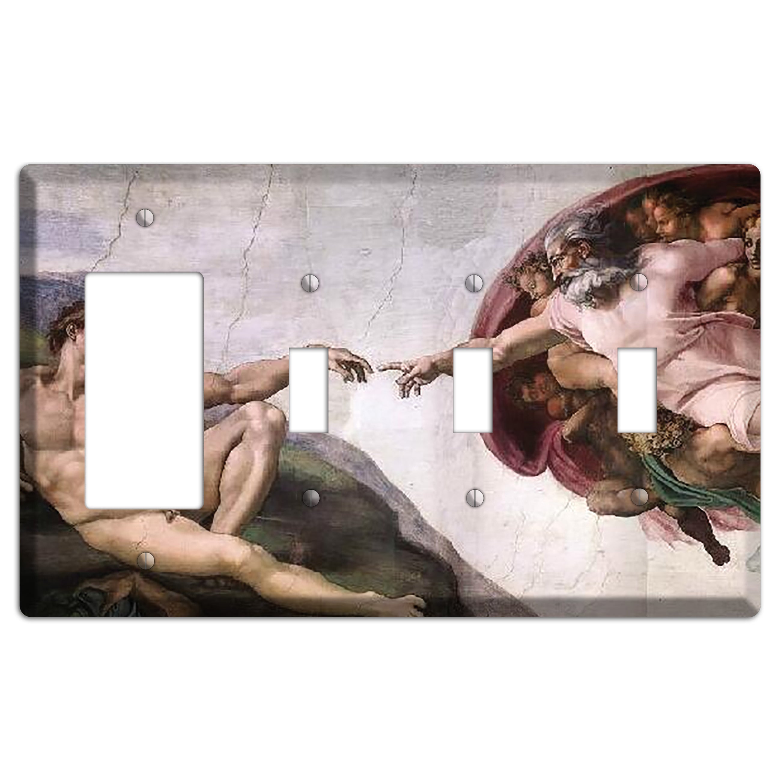 Michelangelo 1 Rocker / 3 Toggle Wallplate