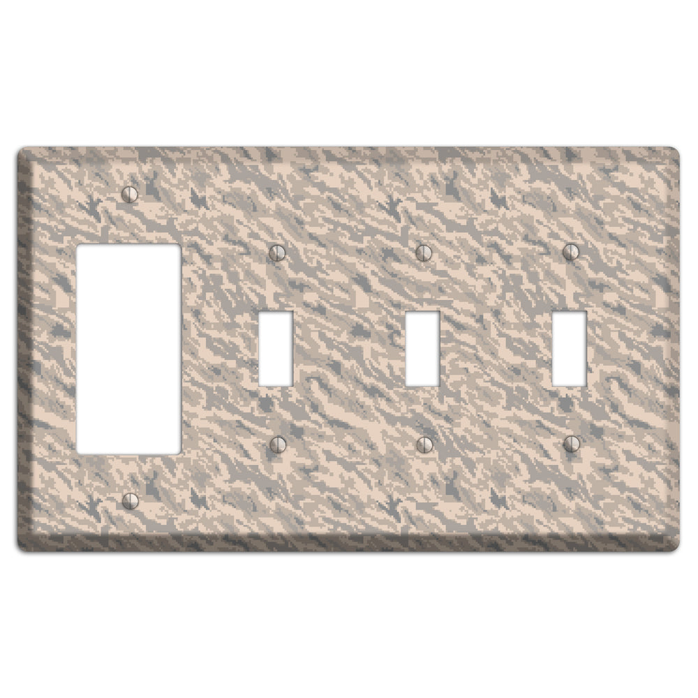 UCAF Tiger Stripe 2 Camo Rocker / 3 Toggle Wallplate
