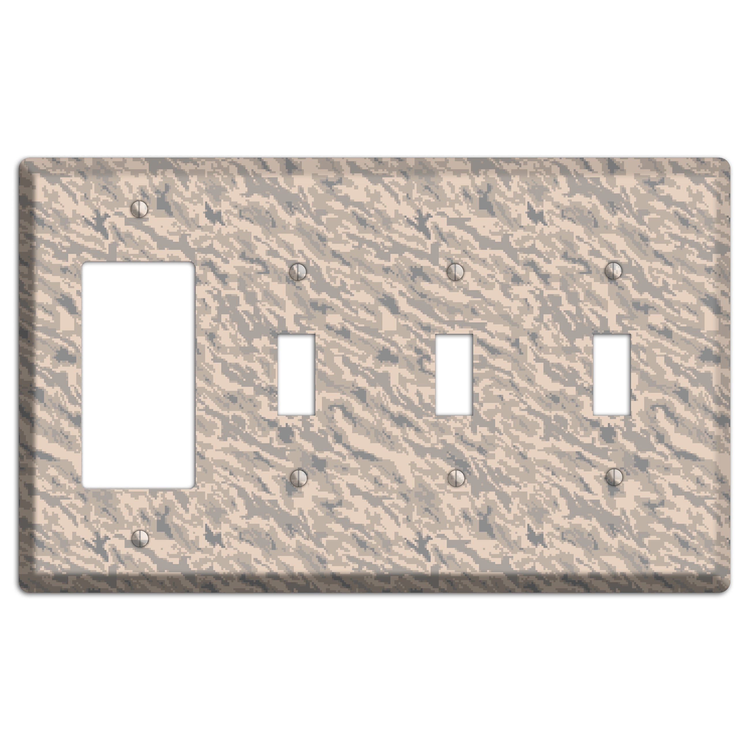UCAF Tiger Stripe 2 Camo Rocker / 3 Toggle Wallplate