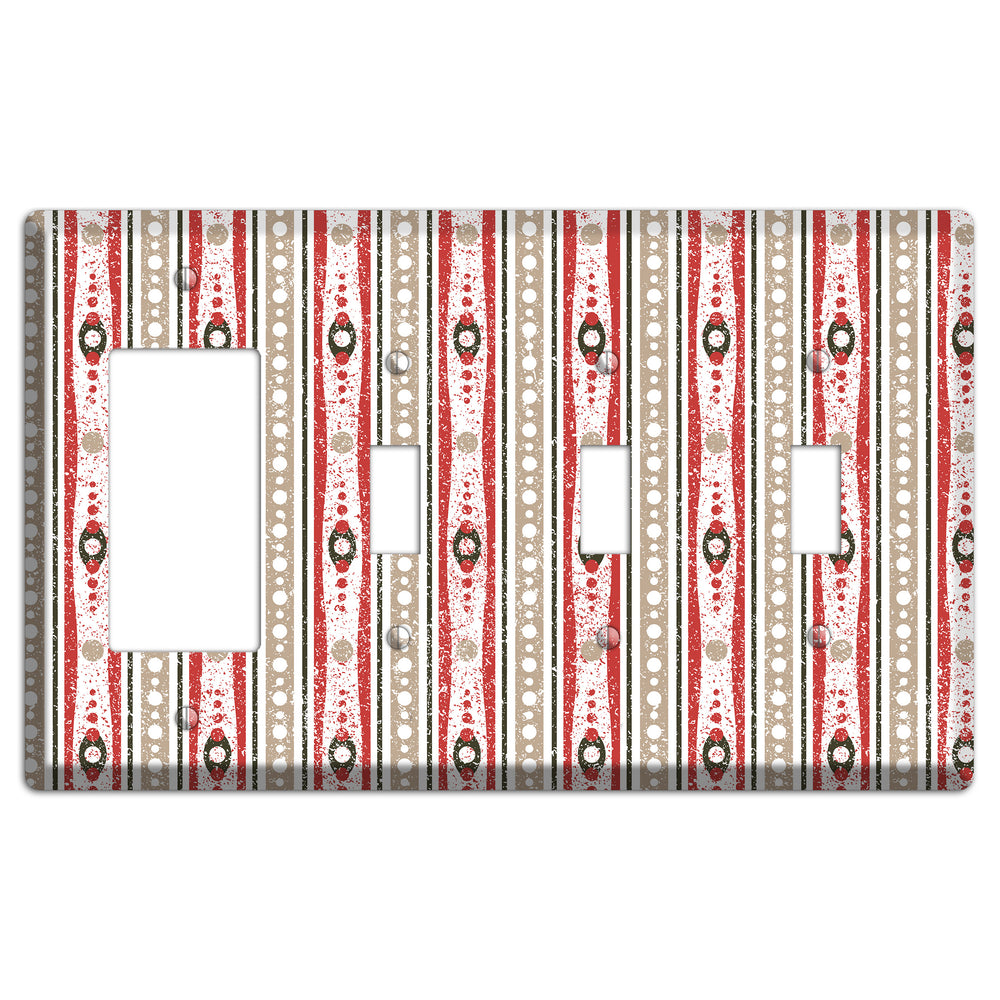 Cherry Cake Rocker / 3 Toggle Wallplate