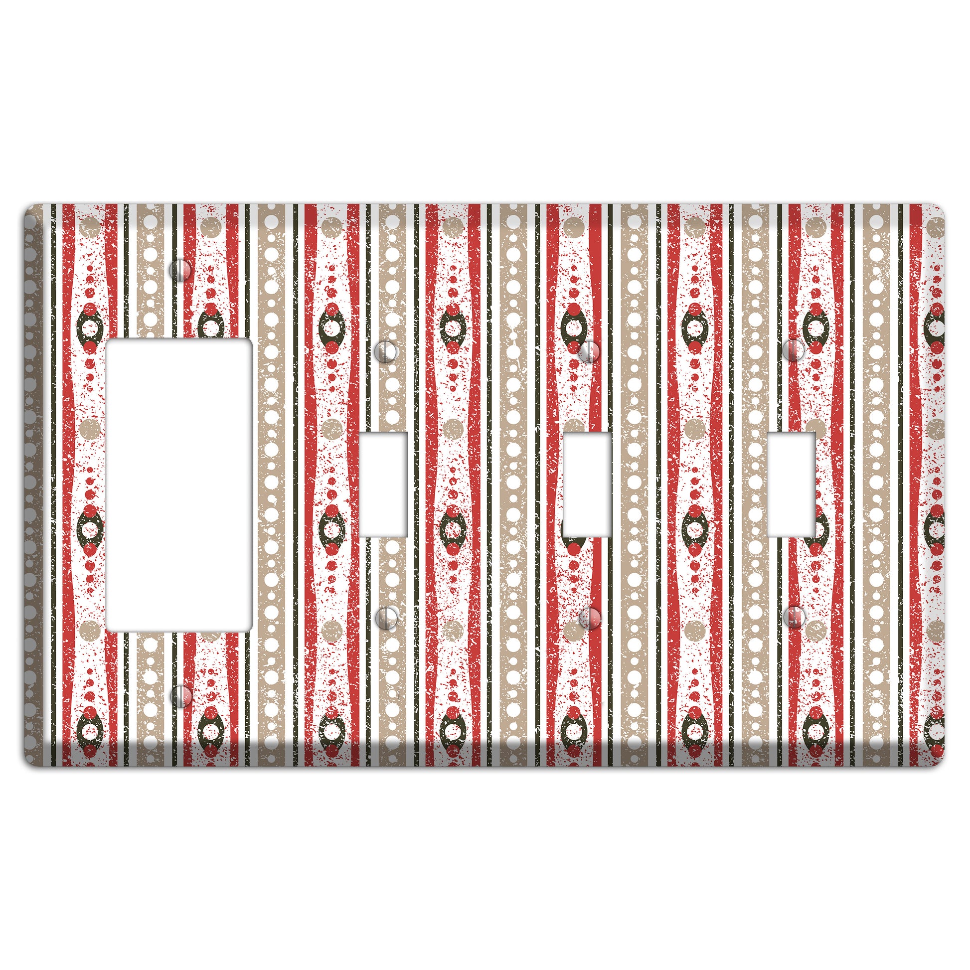 Cherry Cake Rocker / 3 Toggle Wallplate