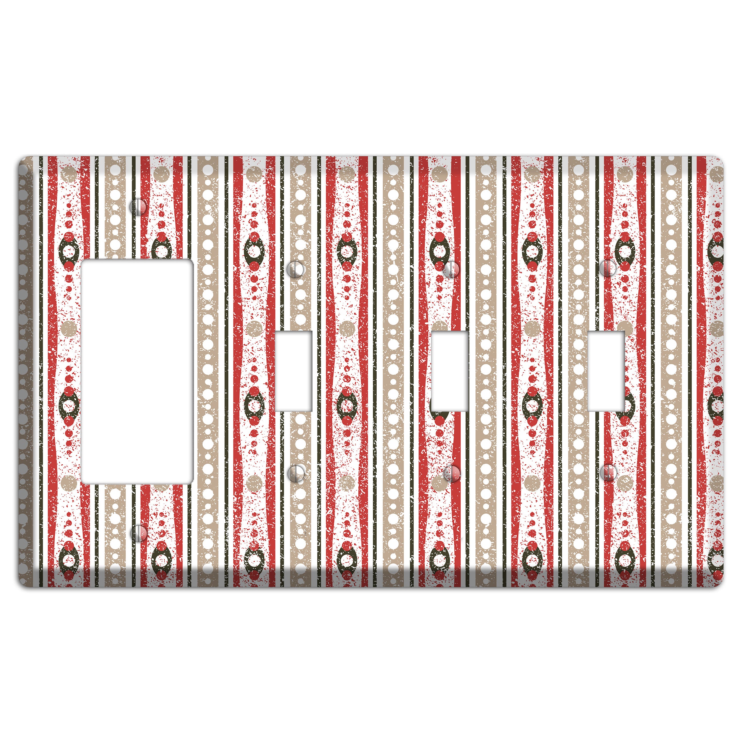 Cherry Cake Rocker / 3 Toggle Wallplate