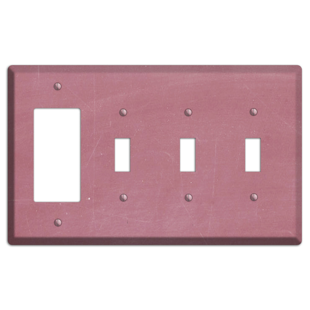 Chalk Pink Rocker / 3 Toggle Wallplate