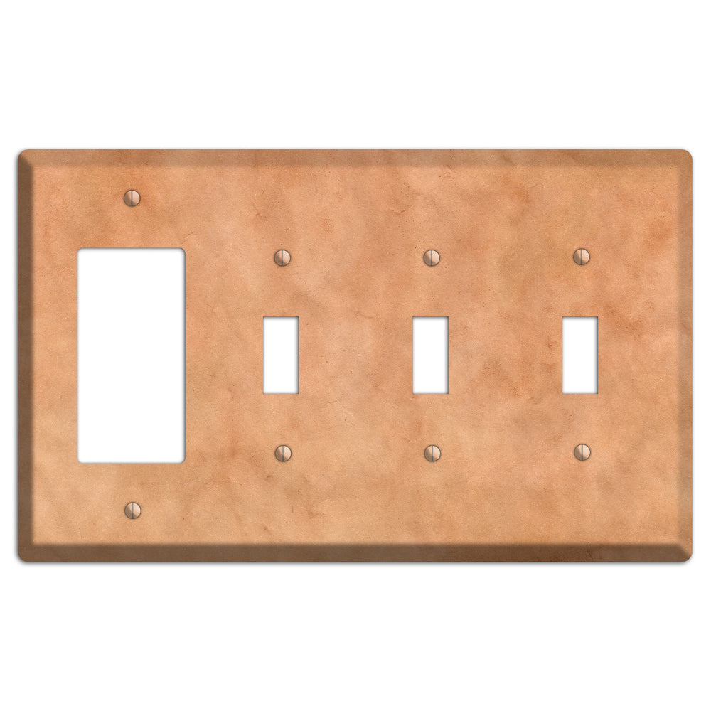 Aged Paper 12 Rocker / 3 Toggle Wallplate