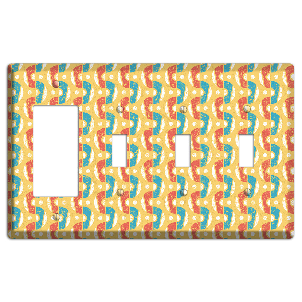 Circus in the City Rocker / 3 Toggle Wallplate