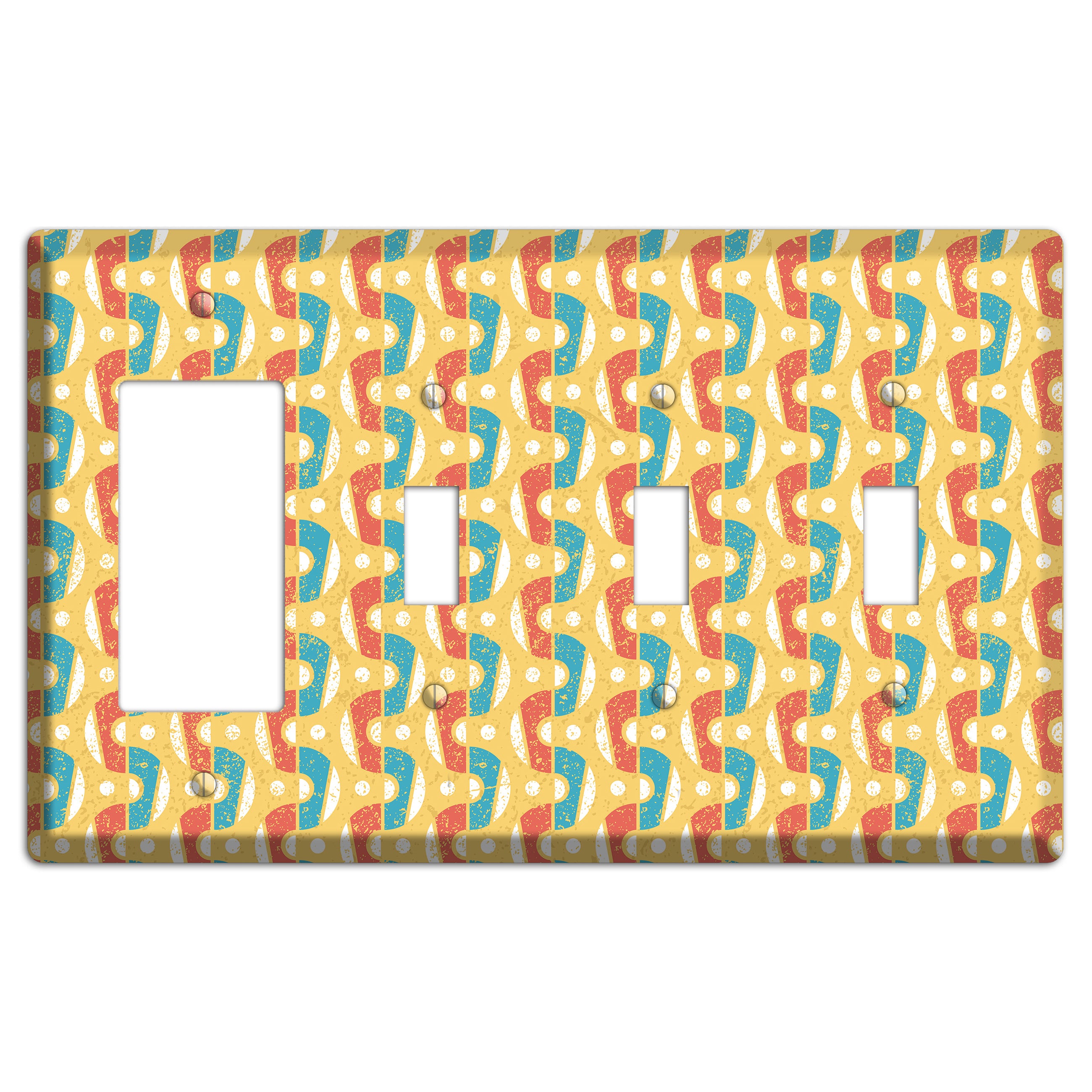 Circus in the City Rocker / 3 Toggle Wallplate