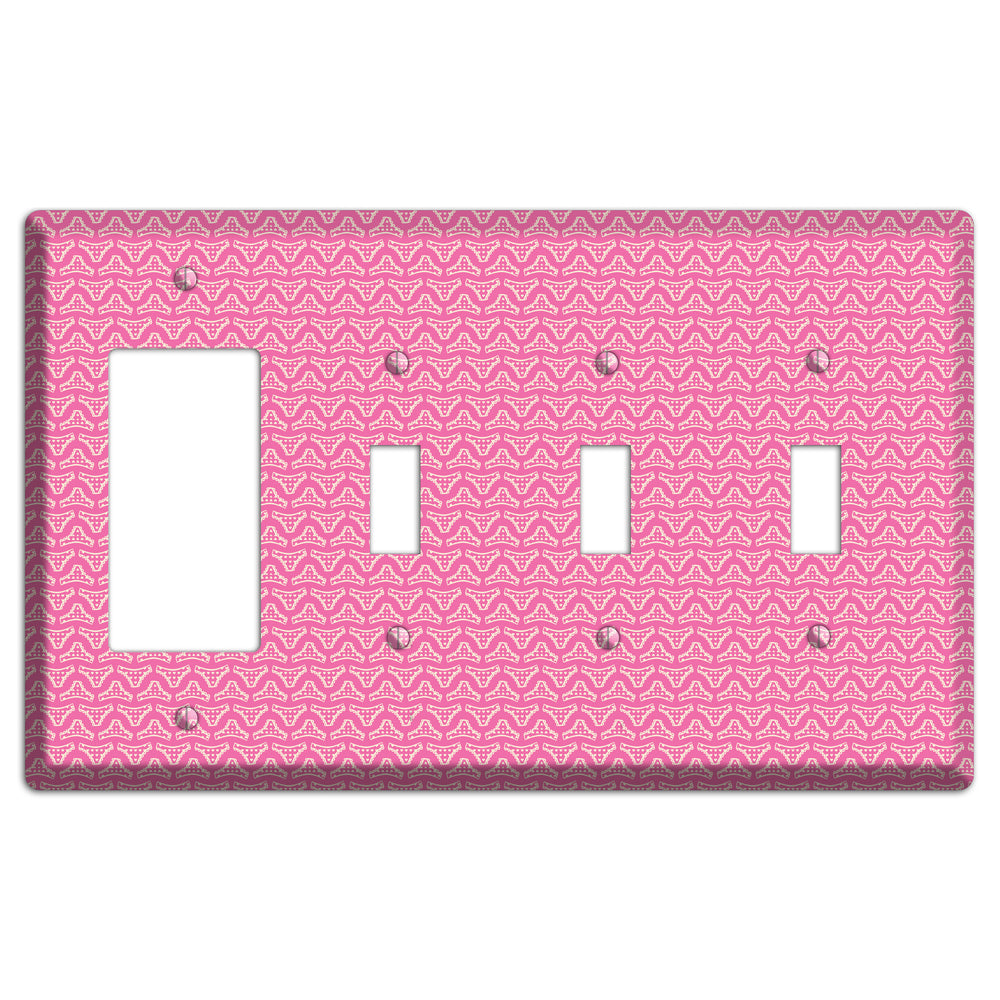 Pink Bikinis Rocker / 3 Toggle Wallplate