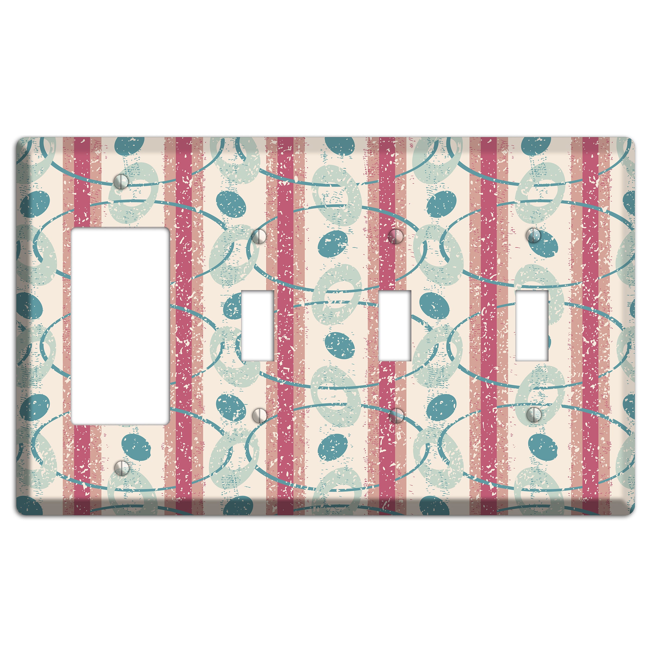 Bubble Gum Rocker / 3 Toggle Wallplate