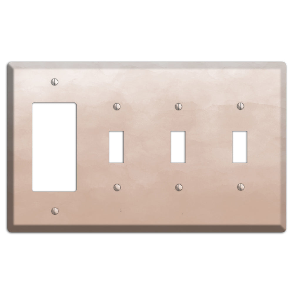 Beige Ombre Rocker / 3 Toggle Wallplate