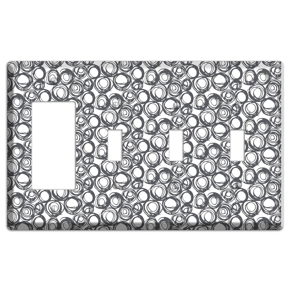 Abstract 24 Rocker / 3 Toggle Wallplate