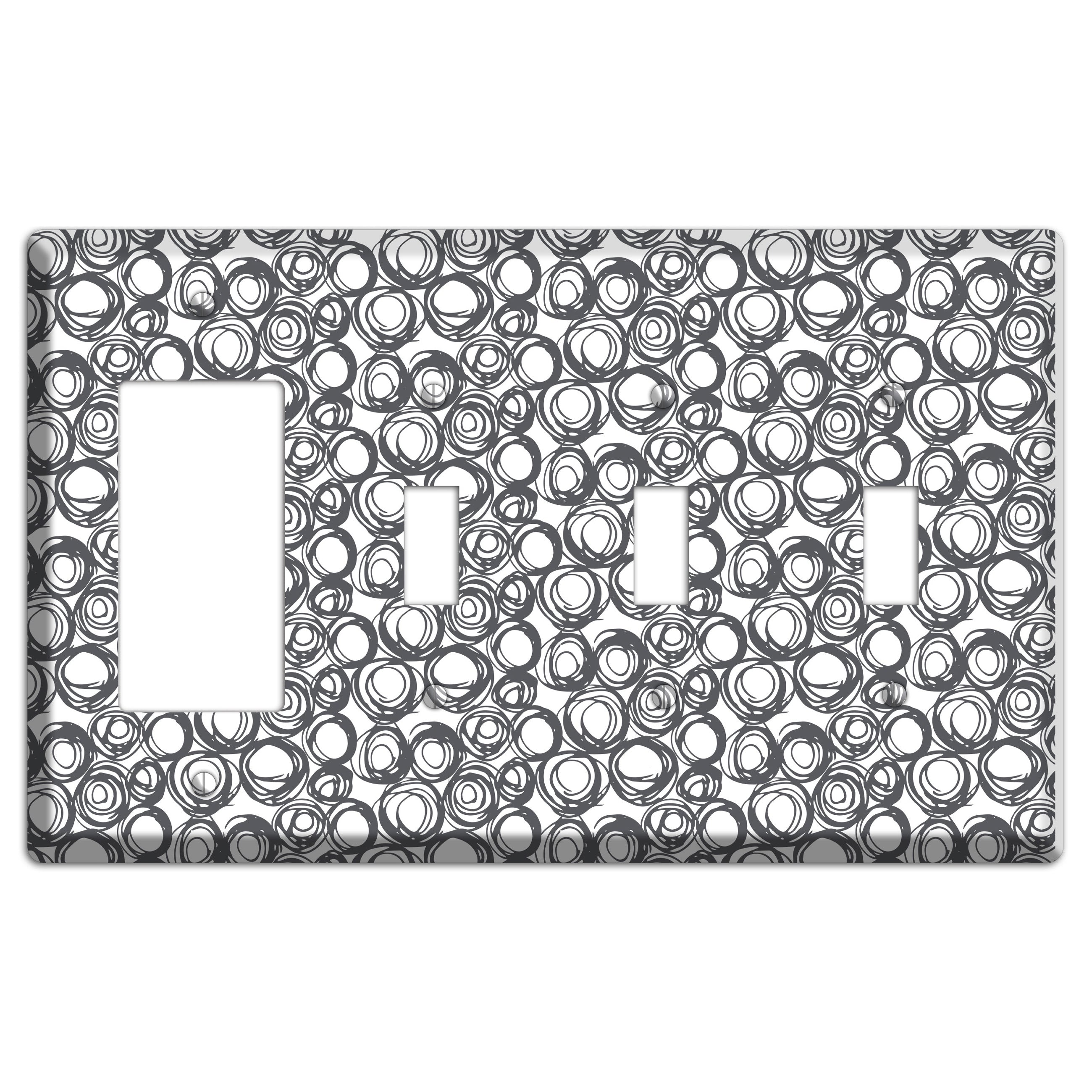 Abstract 24 Rocker / 3 Toggle Wallplate