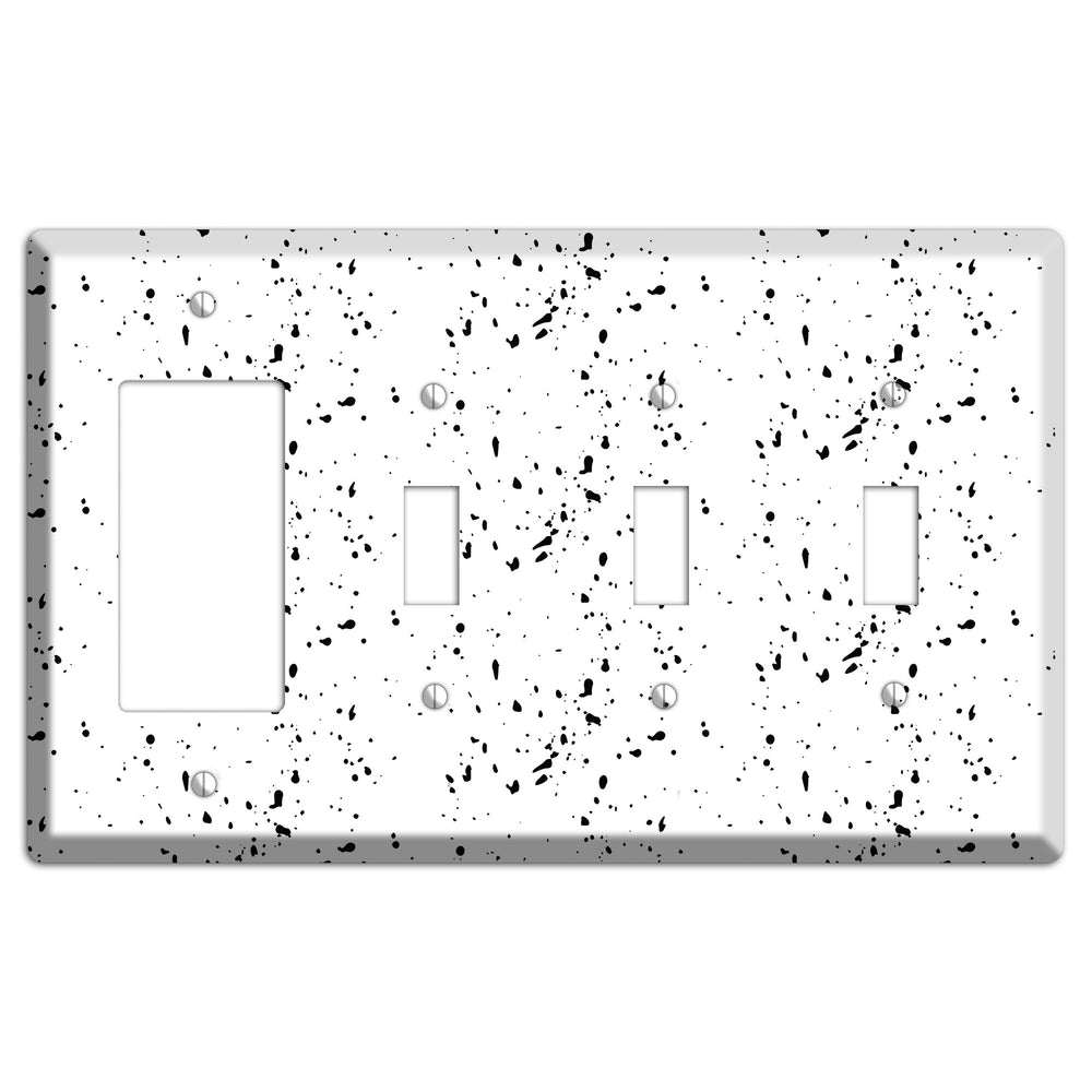 Ink Drops 2 Rocker / 3 Toggle Wallplate