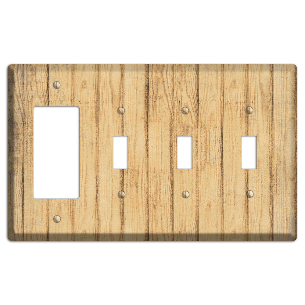 Twine Weathered Wood Rocker / 3 Toggle Wallplate