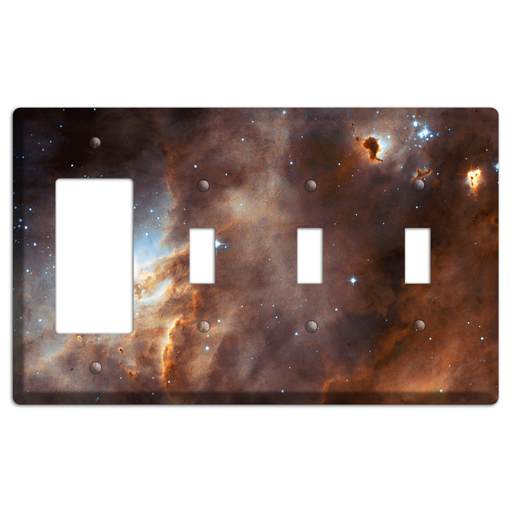 star formation Rocker / 3 Toggle Wallplate