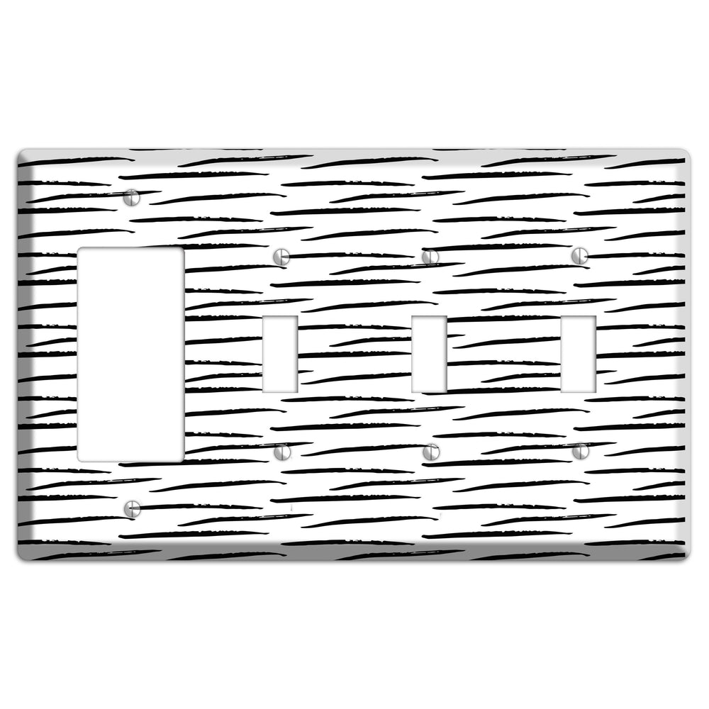 Ink Brushstrokes 9 Rocker / 3 Toggle Wallplate