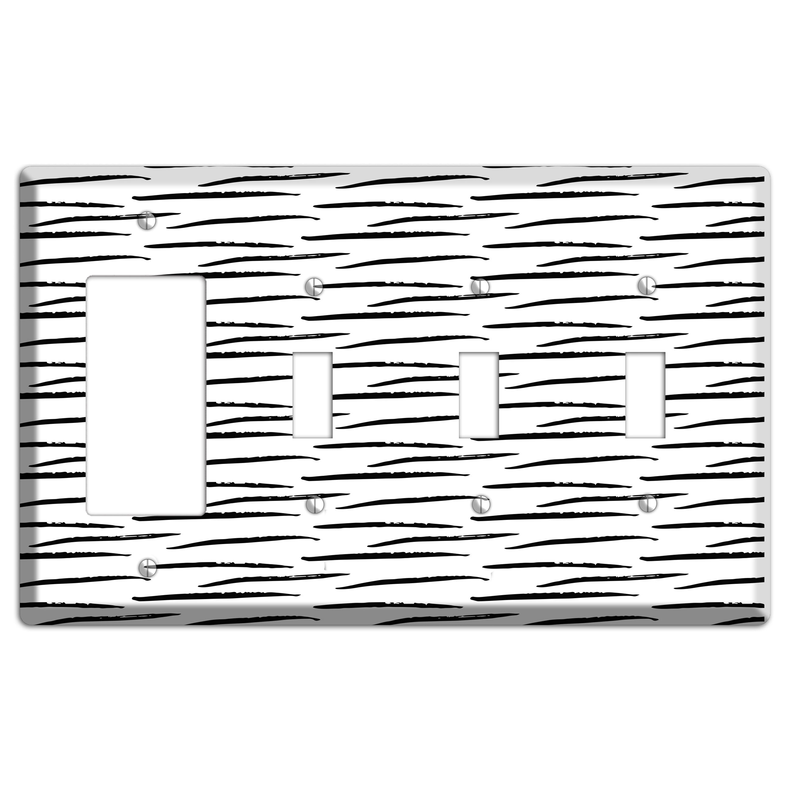 Ink Brushstrokes 9 Rocker / 3 Toggle Wallplate
