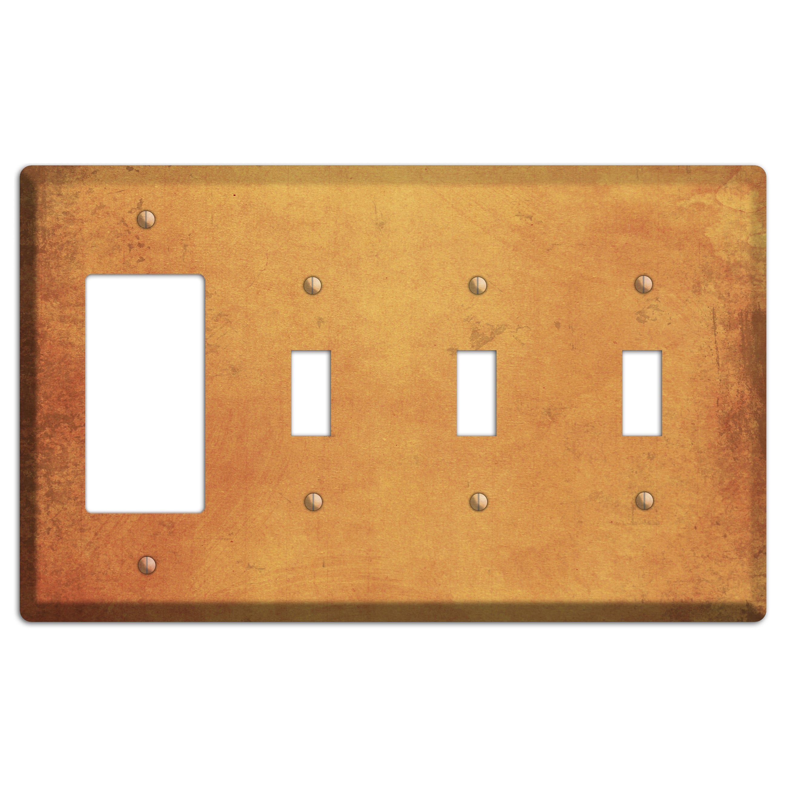 Di Sierra Vintage Grunge Rocker / 3 Toggle Wallplate