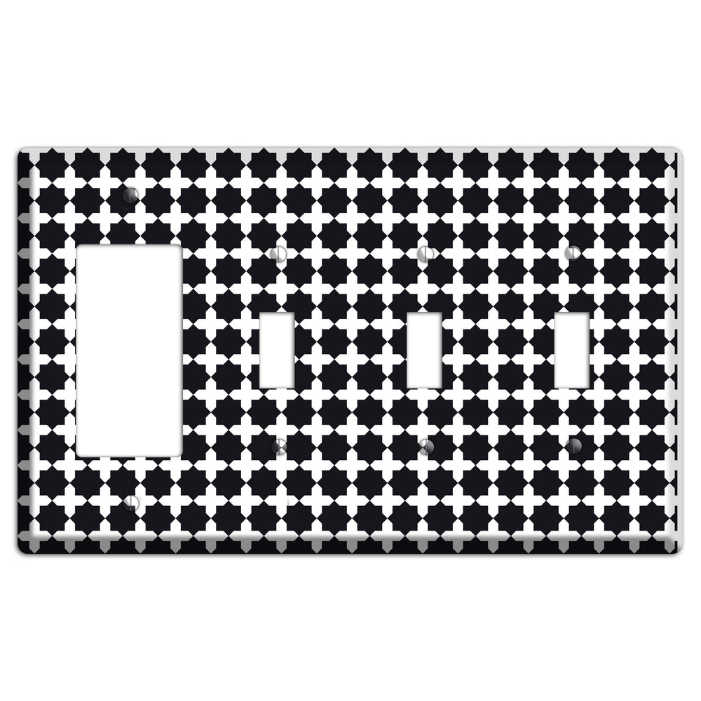Moroccan 4 Rocker / 3 Toggle Wallplate
