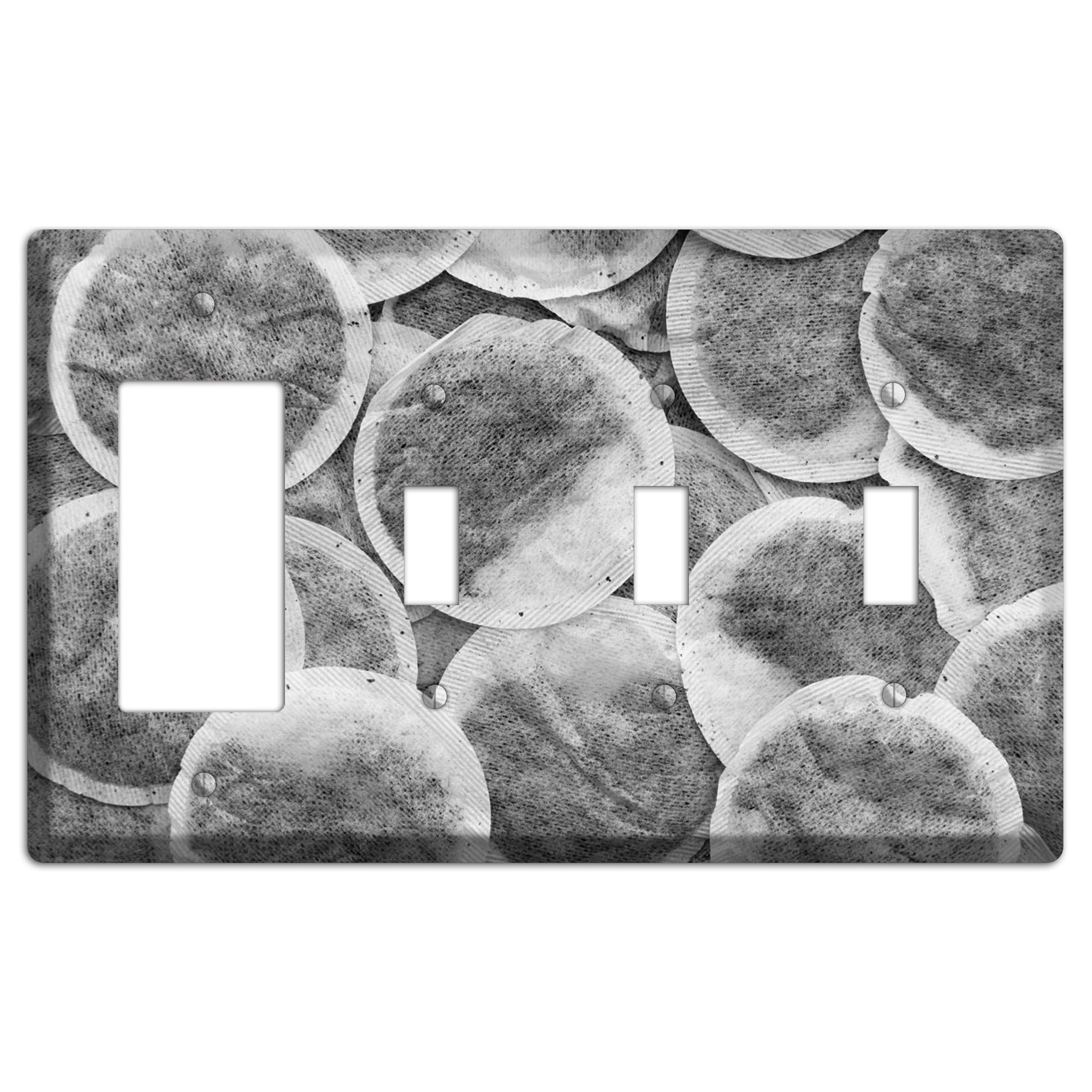 Coffee Pods Rocker / 3 Toggle Wallplate