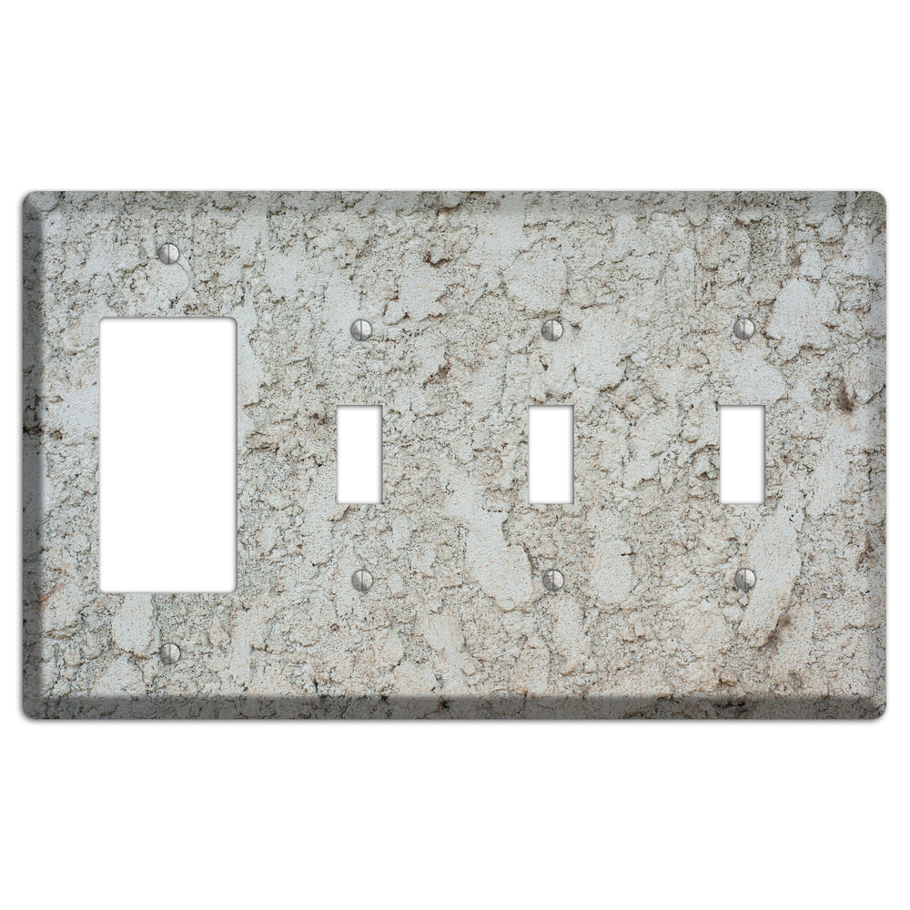 Plaster 6 Rocker / 3 Toggle Wallplate
