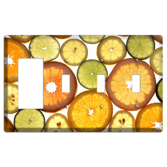 Fruit Rocker / 3 Toggle Wallplate