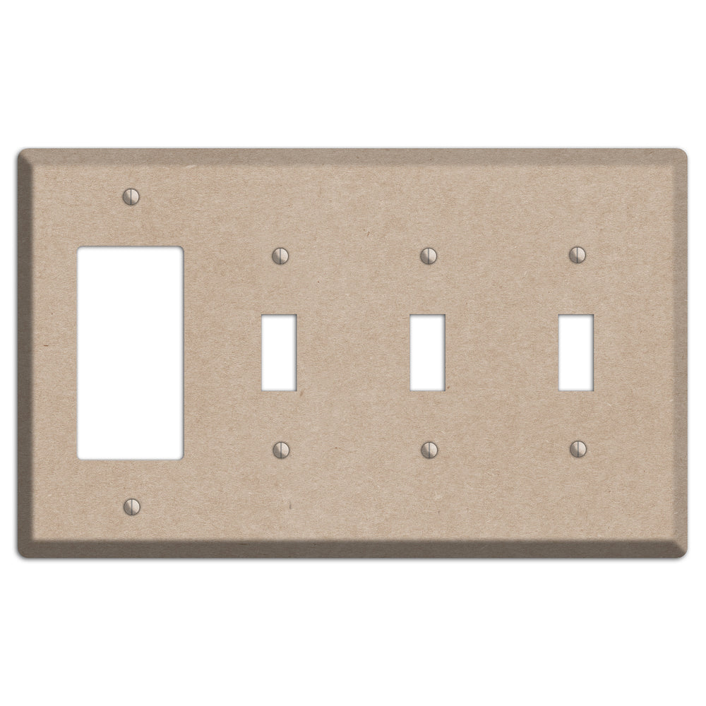 Sandrift Kraft Rocker / 3 Toggle Wallplate