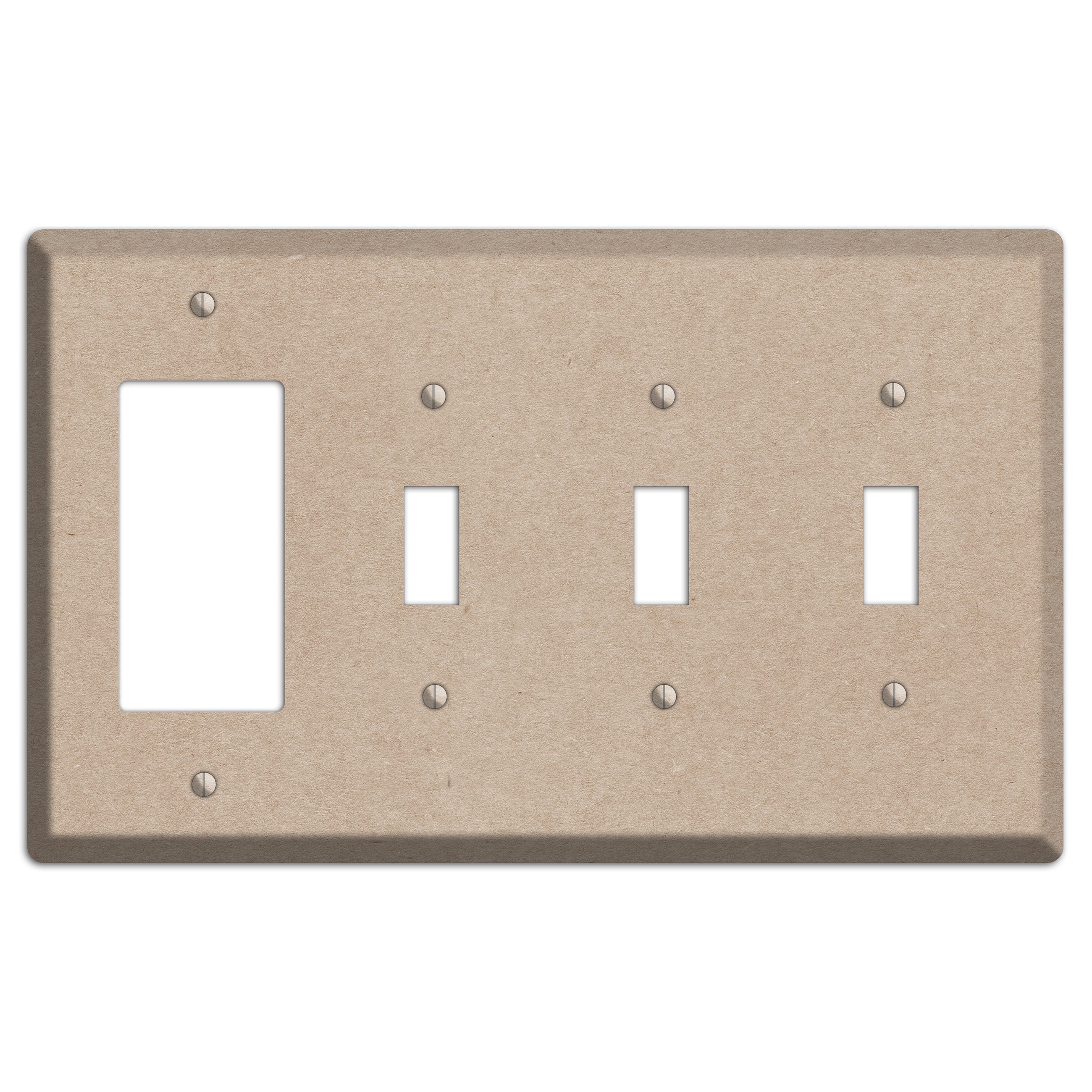 Sandrift Kraft Rocker / 3 Toggle Wallplate