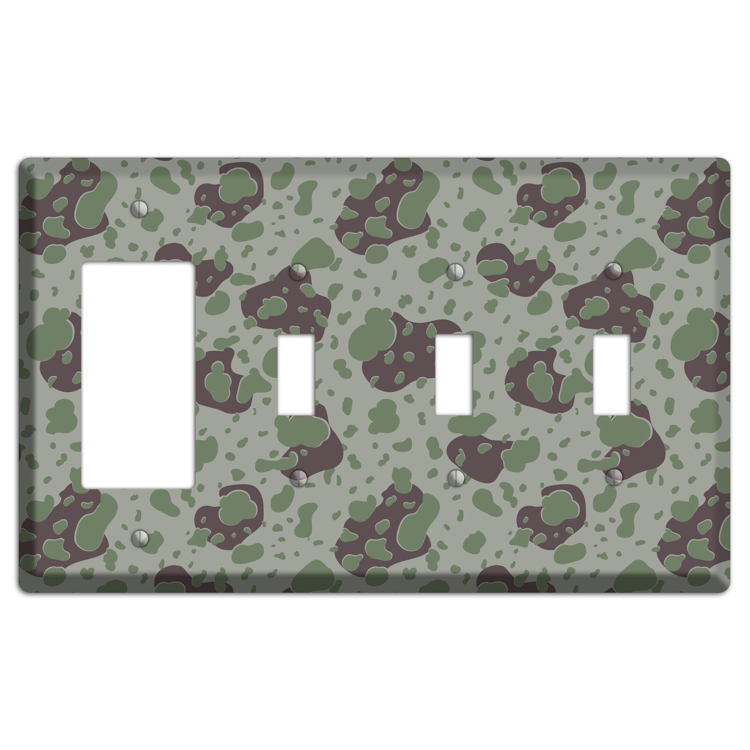 Maclaren Camo Rocker / 3 Toggle Wallplate