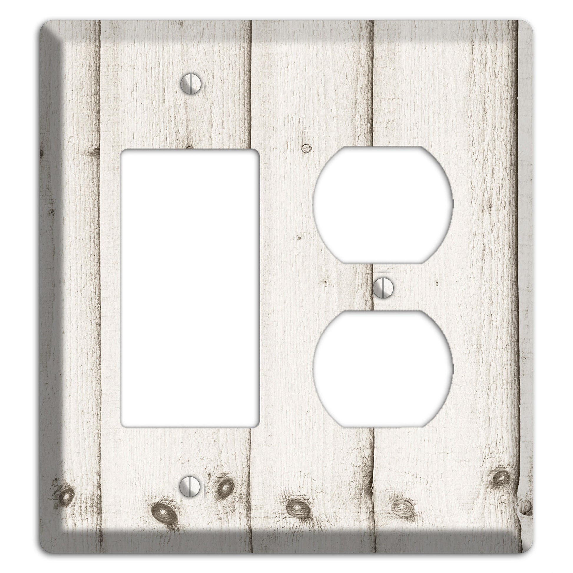 Swirl Antique Rocker / Duplex Wallplate