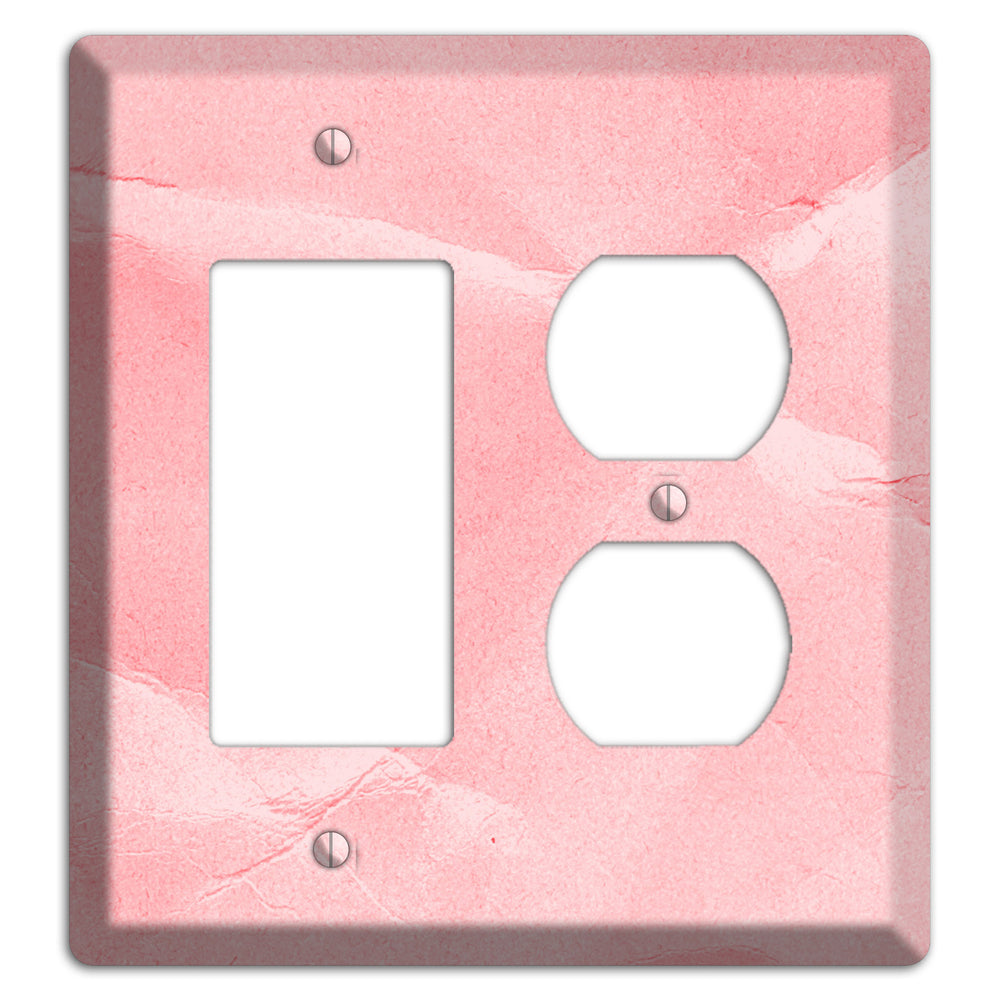 Pink Soft Coral Rocker / Duplex Wallplate