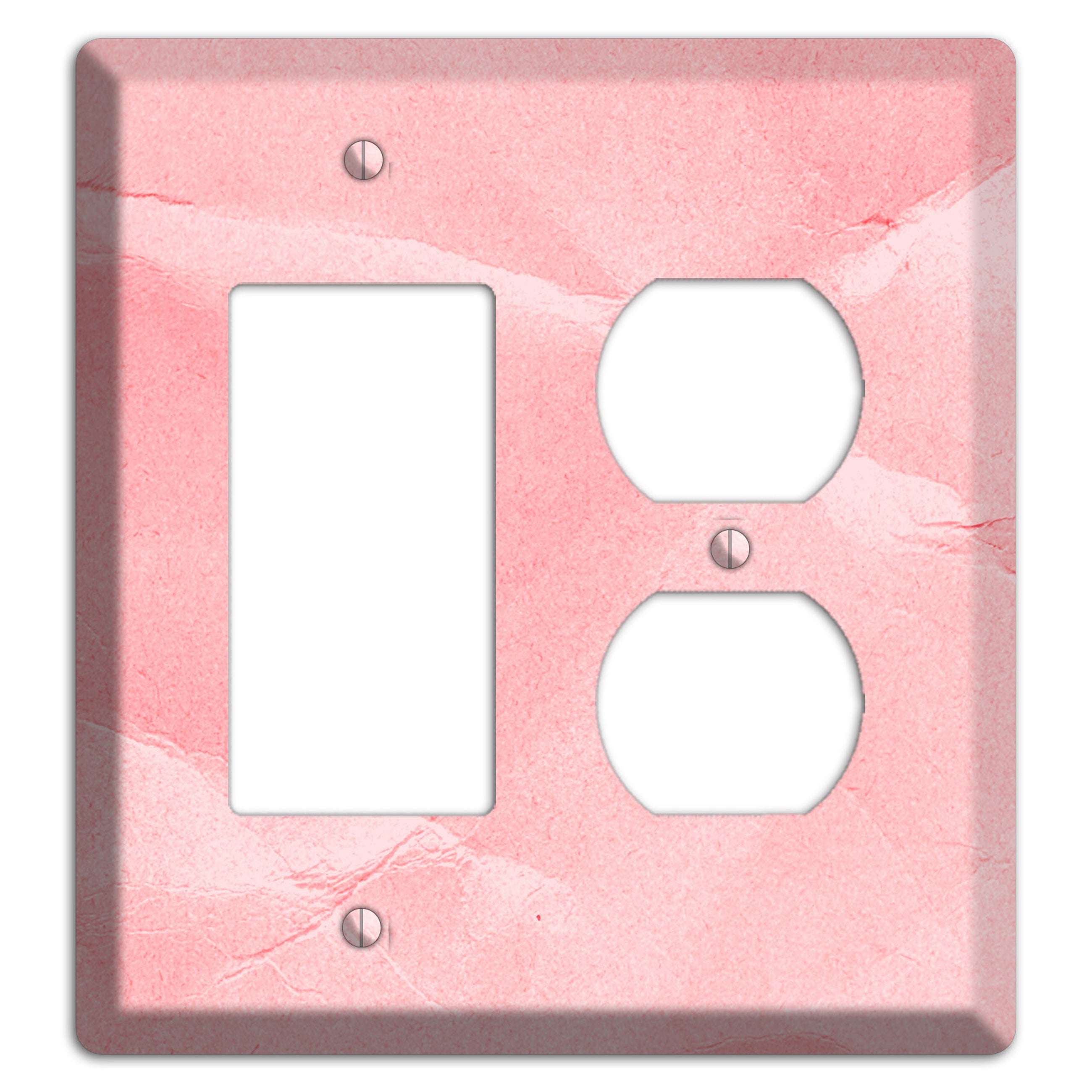 Pink Soft Coral Rocker / Duplex Wallplate