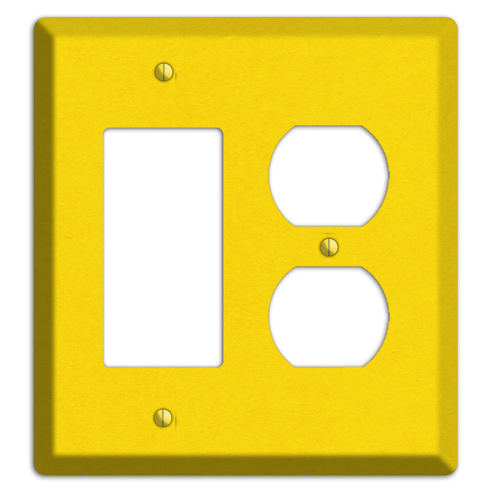 Moon Yellow Kraft Rocker / Duplex Wallplate
