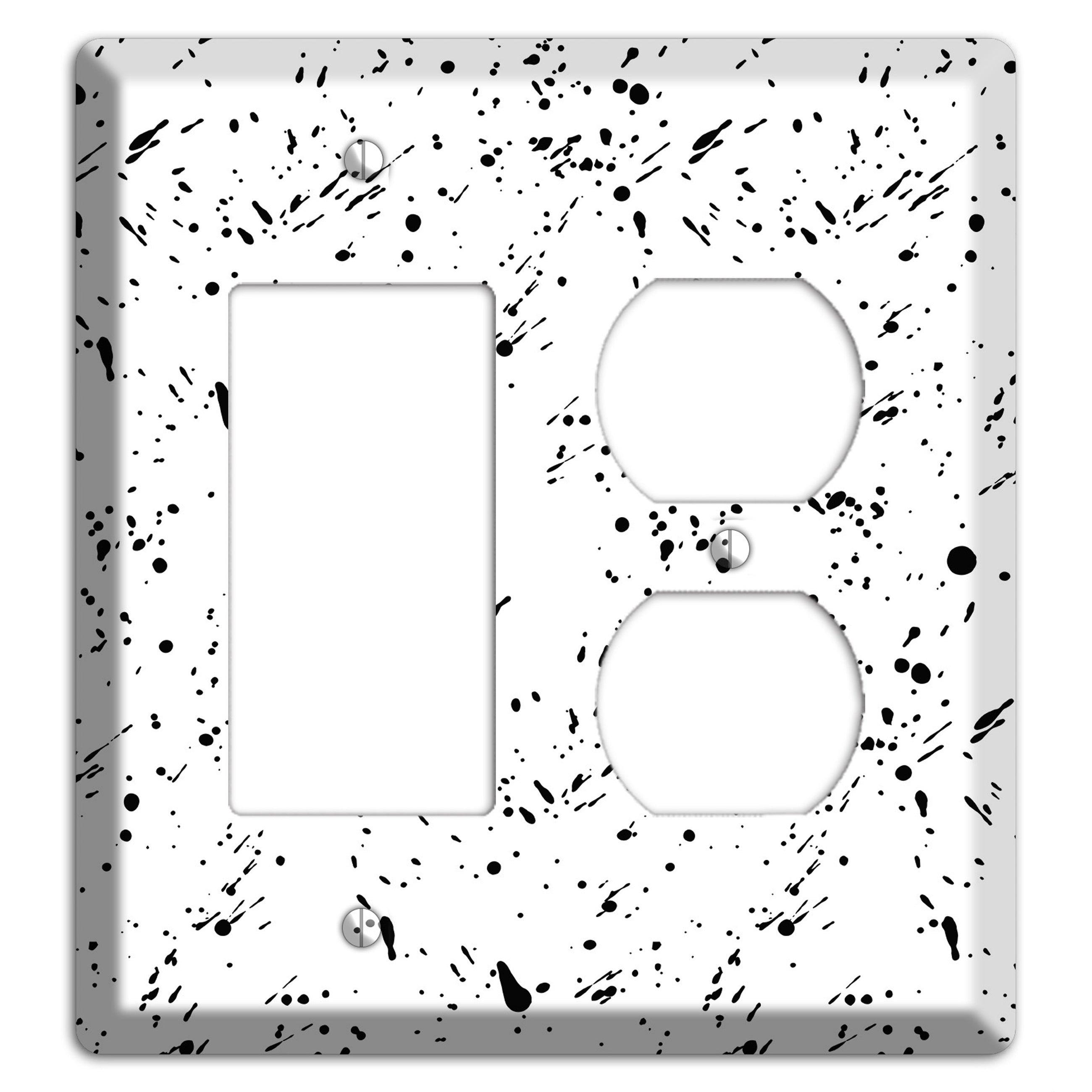 Ink Splash 10 Rocker / Duplex Wallplate